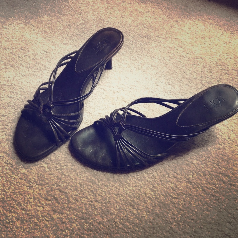 Dark brown Loft sandals